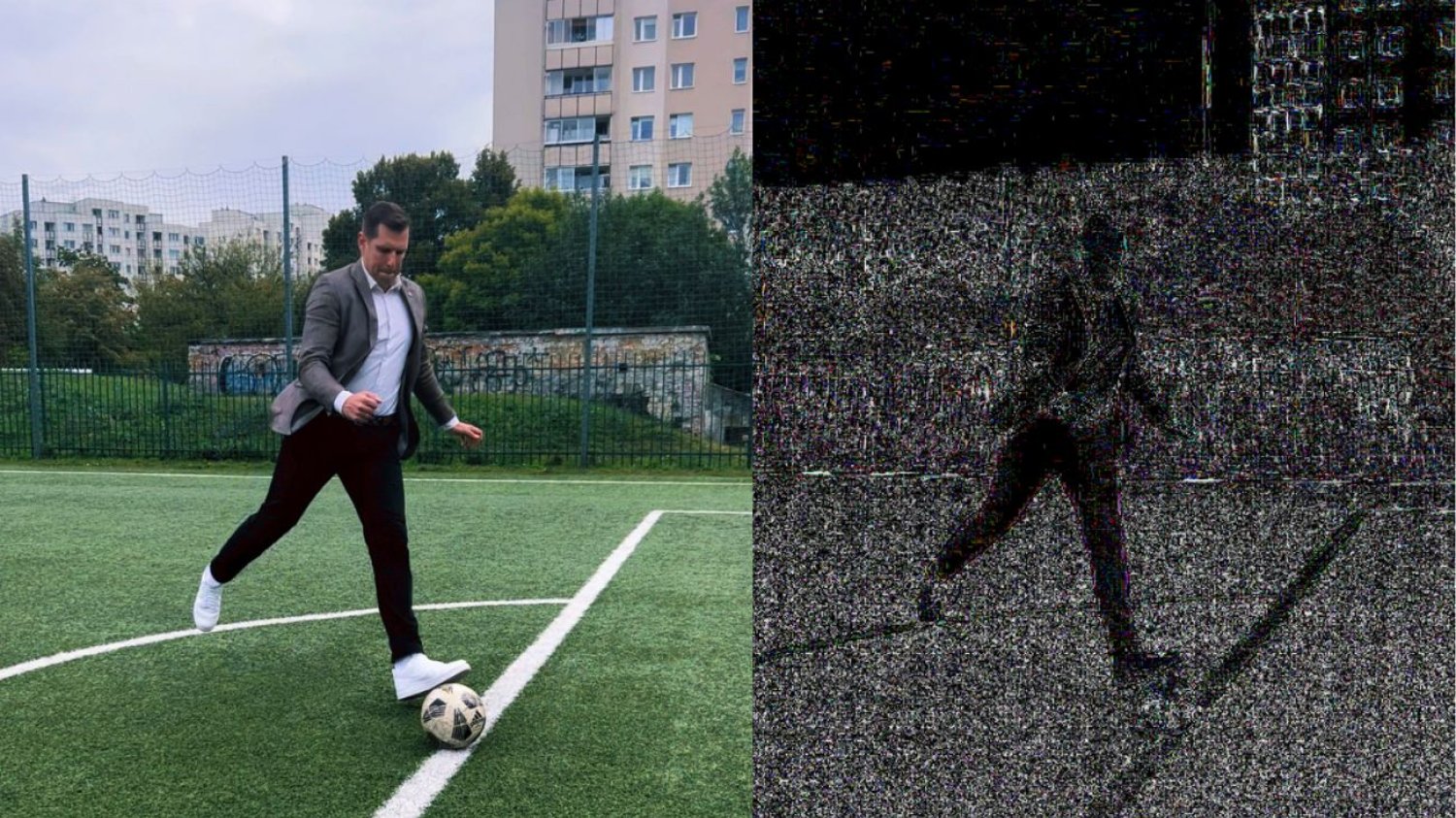 Tobiasz Bocheński wkleił się na boisko? Internauci już to przesądzili.