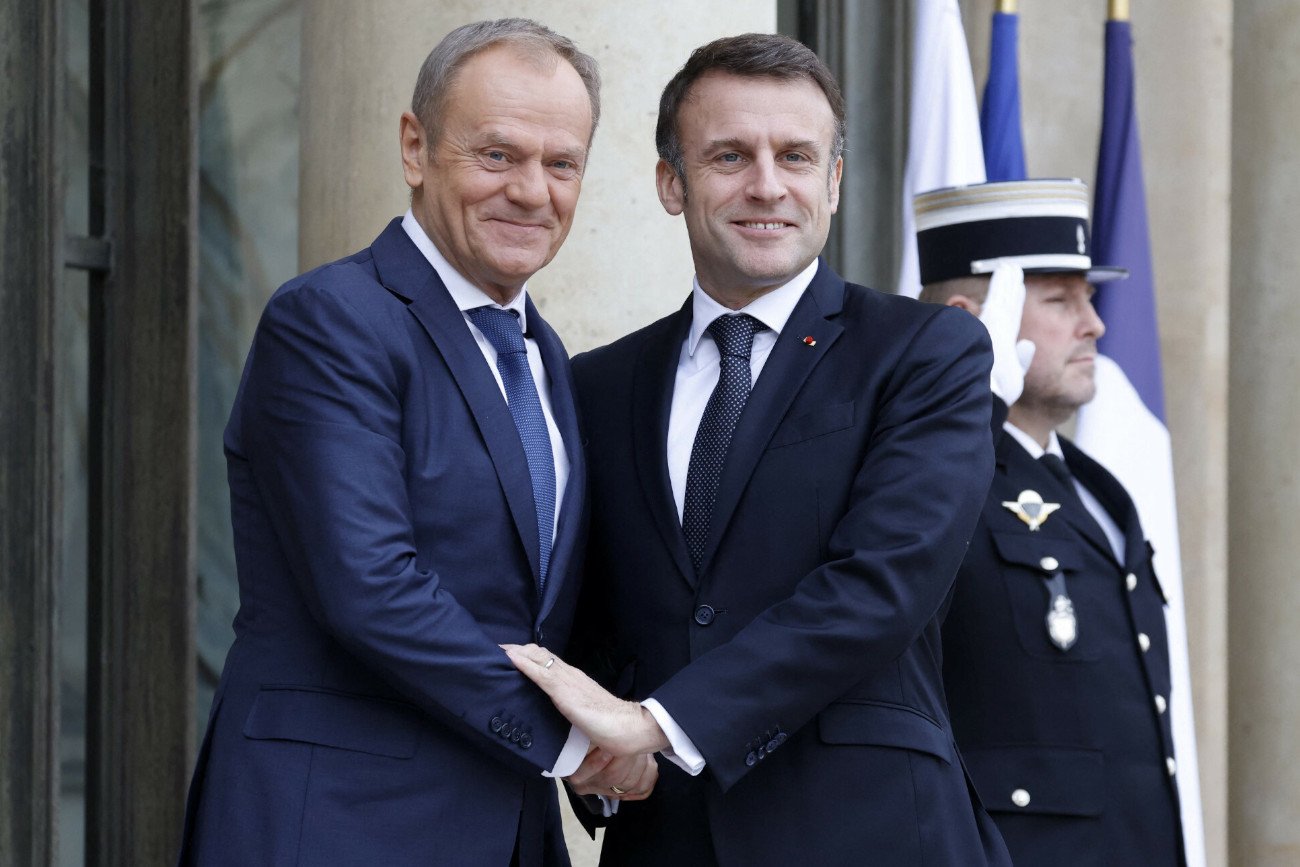 Donald Tusk w Paryżu. Premier Polski spotkał się z prezydentem Emmanuelem Macronem