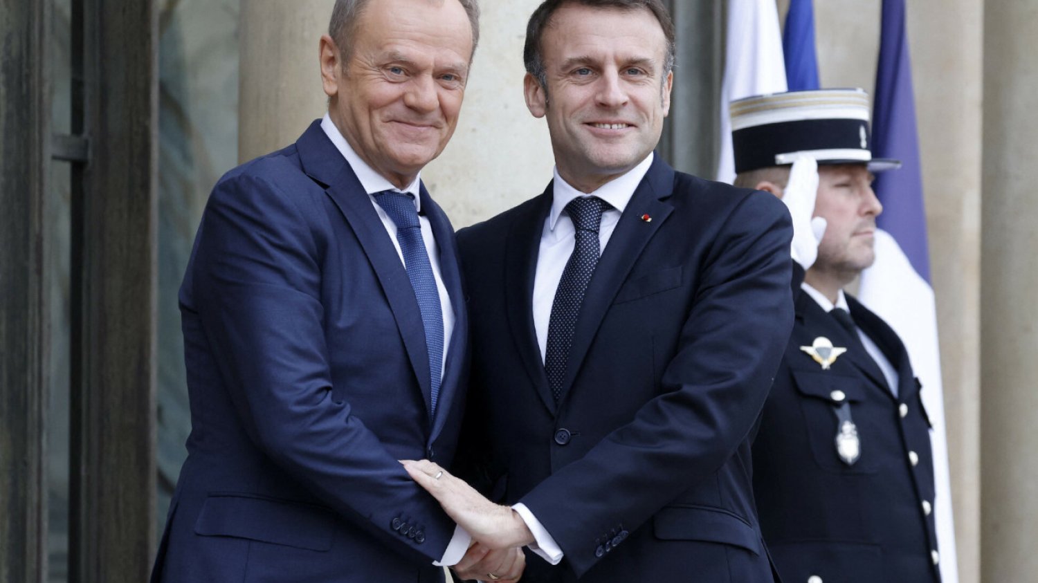 Donald Tusk w Paryżu. Premier Polski spotkał się z prezydentem Emmanuelem Macronem