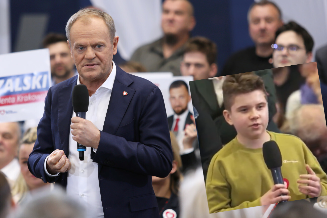 Wstrząsające wyznanie 14-latka na wiecu Tuska. Przyznał, że był molestowany przez kolegę.
