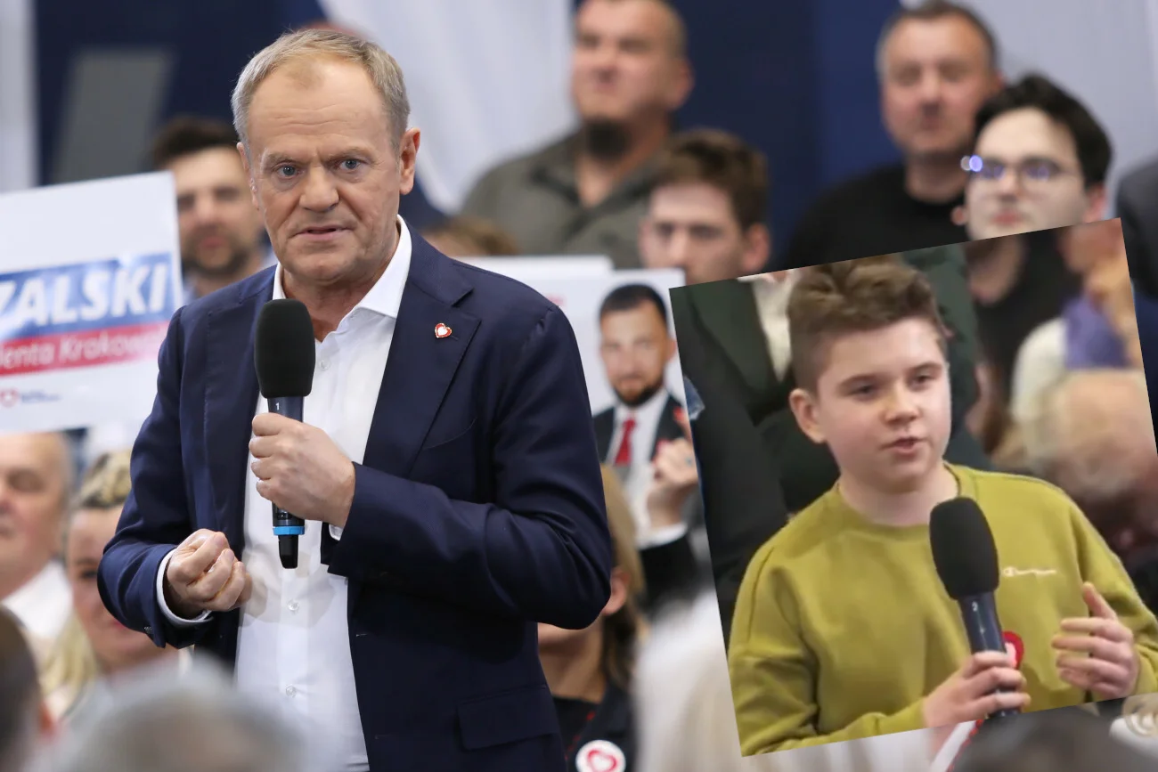 Wstrząsające wyznanie 14-latka na wiecu Tuska. Przyznał, że był molestowany przez kolegę.