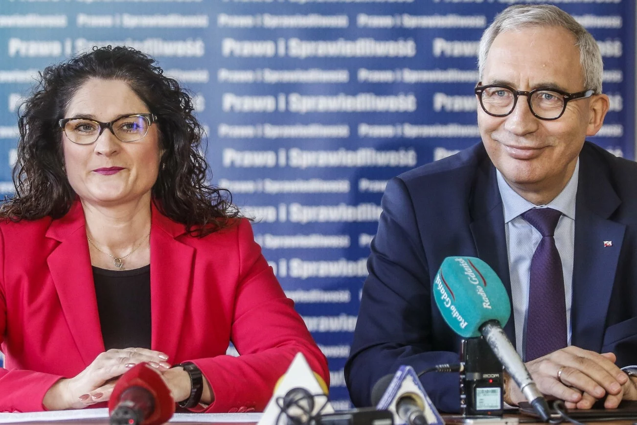 Od lewej: posłanka Dorota Arciszewska-Mielewczyk i poseł Kazimierz Smoliński, członkowie PiS.