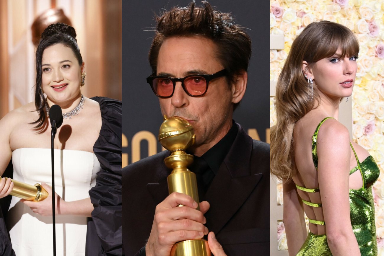 Historyczna nagroda dla Lily Gladstone, "pocisk" Roberta Downey Jr. oraz nieudany żart o Taylor Swift. Najlepsze i najgorsze momenty ze Złotych Globów 2024