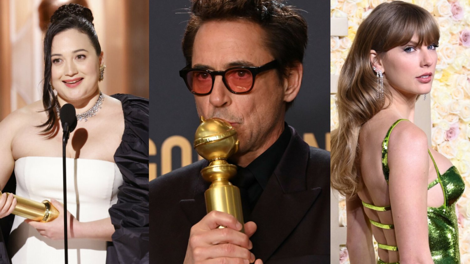 Historyczna nagroda dla Lily Gladstone, "pocisk" Roberta Downey Jr. oraz nieudany żart o Taylor Swift. Najlepsze i najgorsze momenty ze Złotych Globów 2024 Historyczna nagroda dla Lily Gladstone, "pocisk" Roberta Downey Jr. oraz nieudany żart o Taylor Swift. Najlepsze i najgorsze momenty ze Złotych Globów 2024