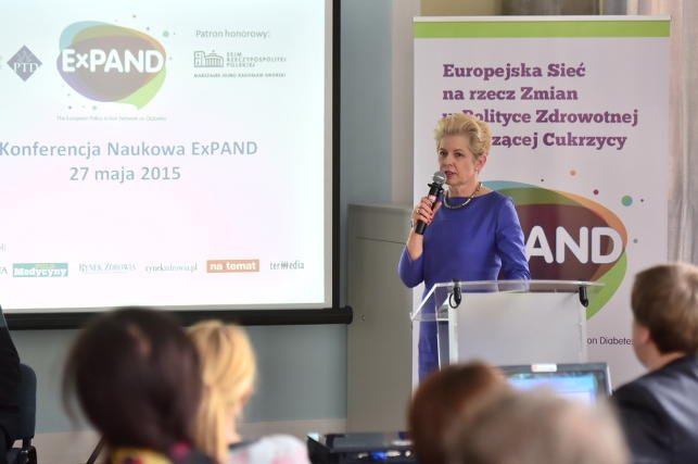 Obecna na I Konferencji Naukowej Expand była także wiceminister zdrowia Beata Małecka-Libera