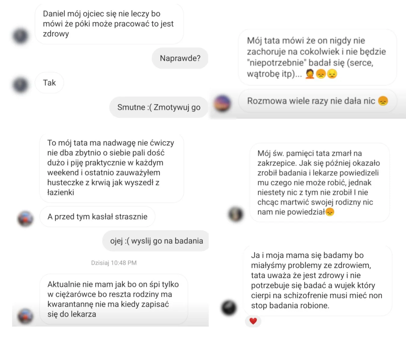 Wiadomości, które otrzymał Reżyser Życia w związku z pytaniem o badania
