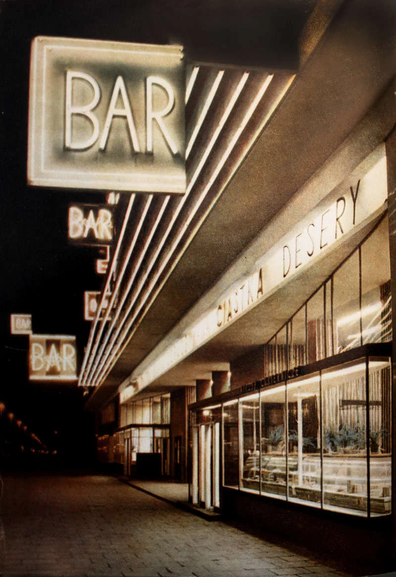 Bar "Praha" w Warszawie, 1959