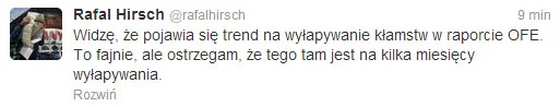 Analityk Rafał Hirsch o raporcie dot. OFE