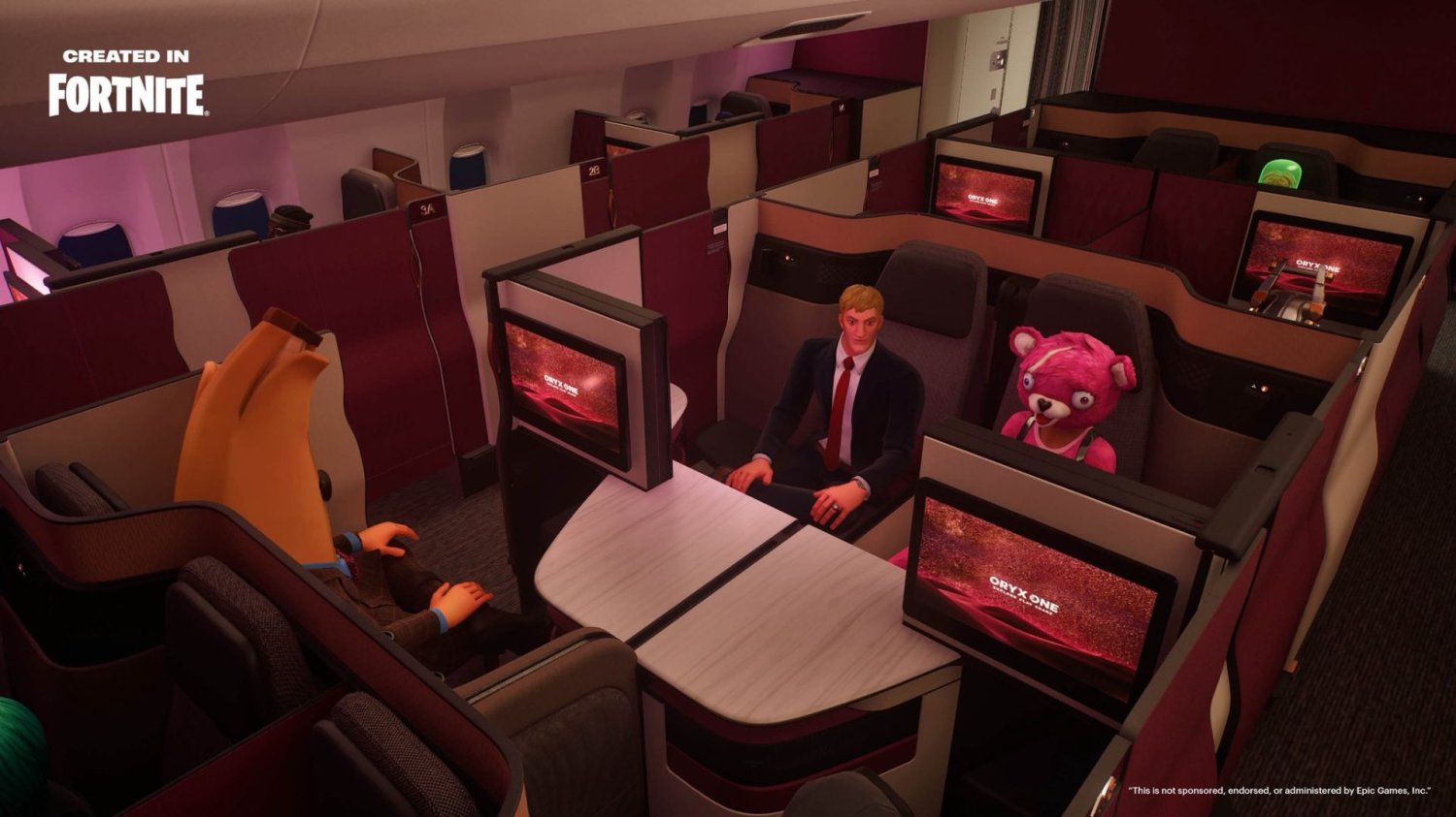 Samolot Qatar Airways w stylu Fortnite Qatar Airways współpracuje z Fortnite