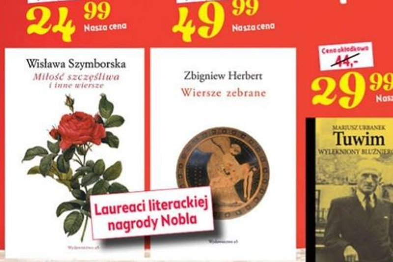 Gazetka promocyjna Lidla i Nobel dla Herberta.