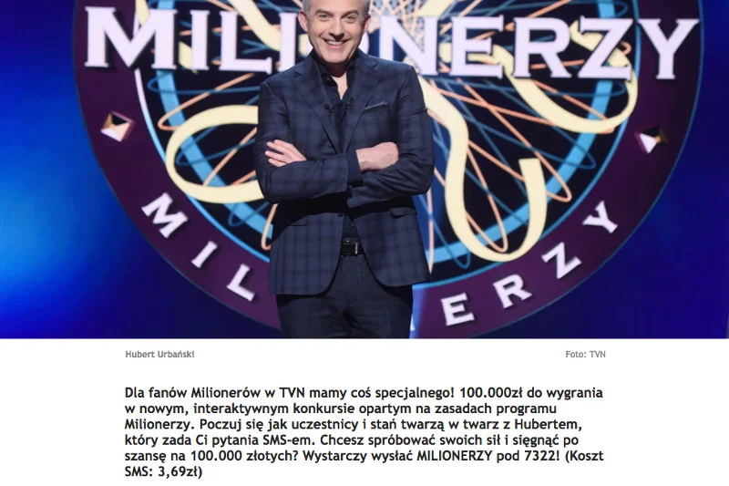 Hubert Urbański jest twarzą konkursu organizowanego przez mobiwin i TVN.