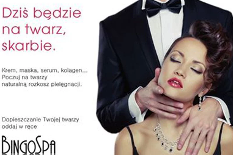 Reklama salonu kosmetycznego jedna z tych, które wyśmiewa i piętnuje profil "Szczucie cycem" na Facebooku