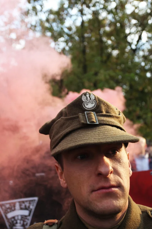 (...)Żołnierze smukli.Twarzyczki jasne,
a moce ciemne trą się i gniotą(..)

K.K.Baczyński "Z lasu"