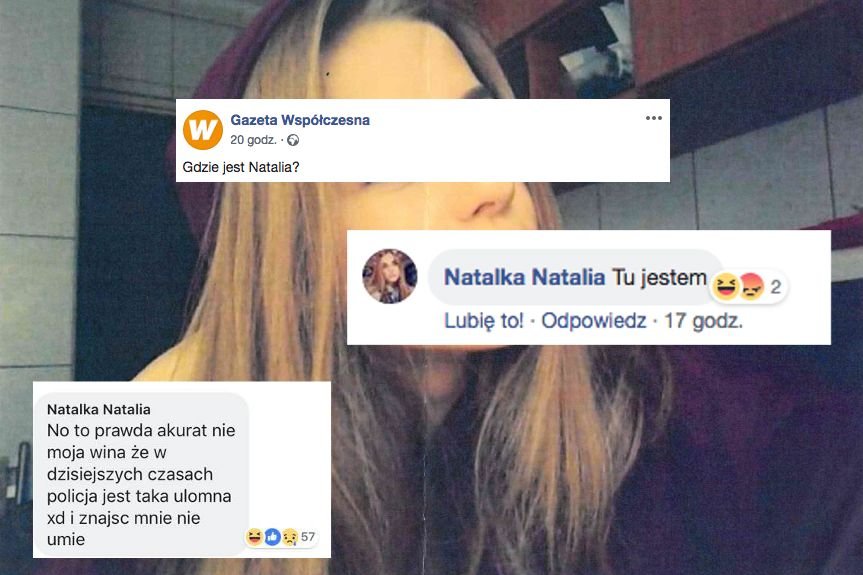 14-latka jest poszukiwana przez policję. Pisze jednak posty na Facebooku
