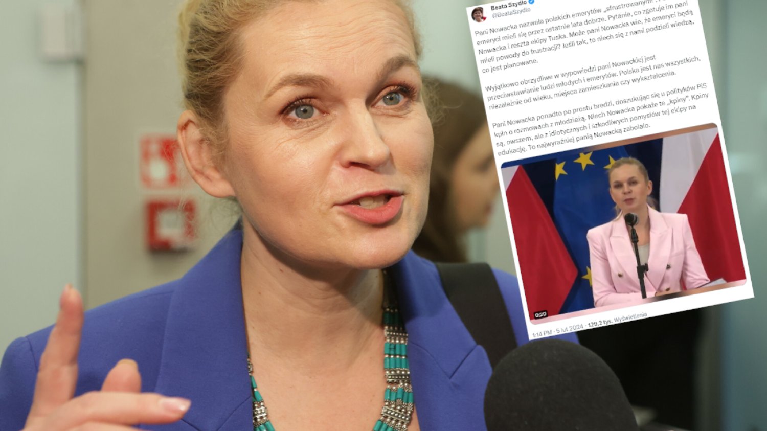 Nowacka odpowiada na medialny atak Szydło. "Manipuluje jak przy seicento"