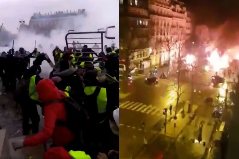 Na ulicach Paryża toczy się regularna bitwa