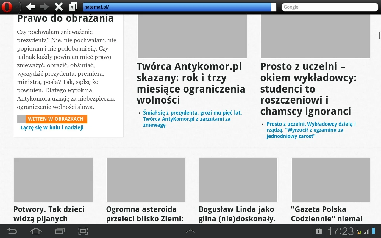 Tak wyglądał nasz serwis podczas słabszych wyników LTE.