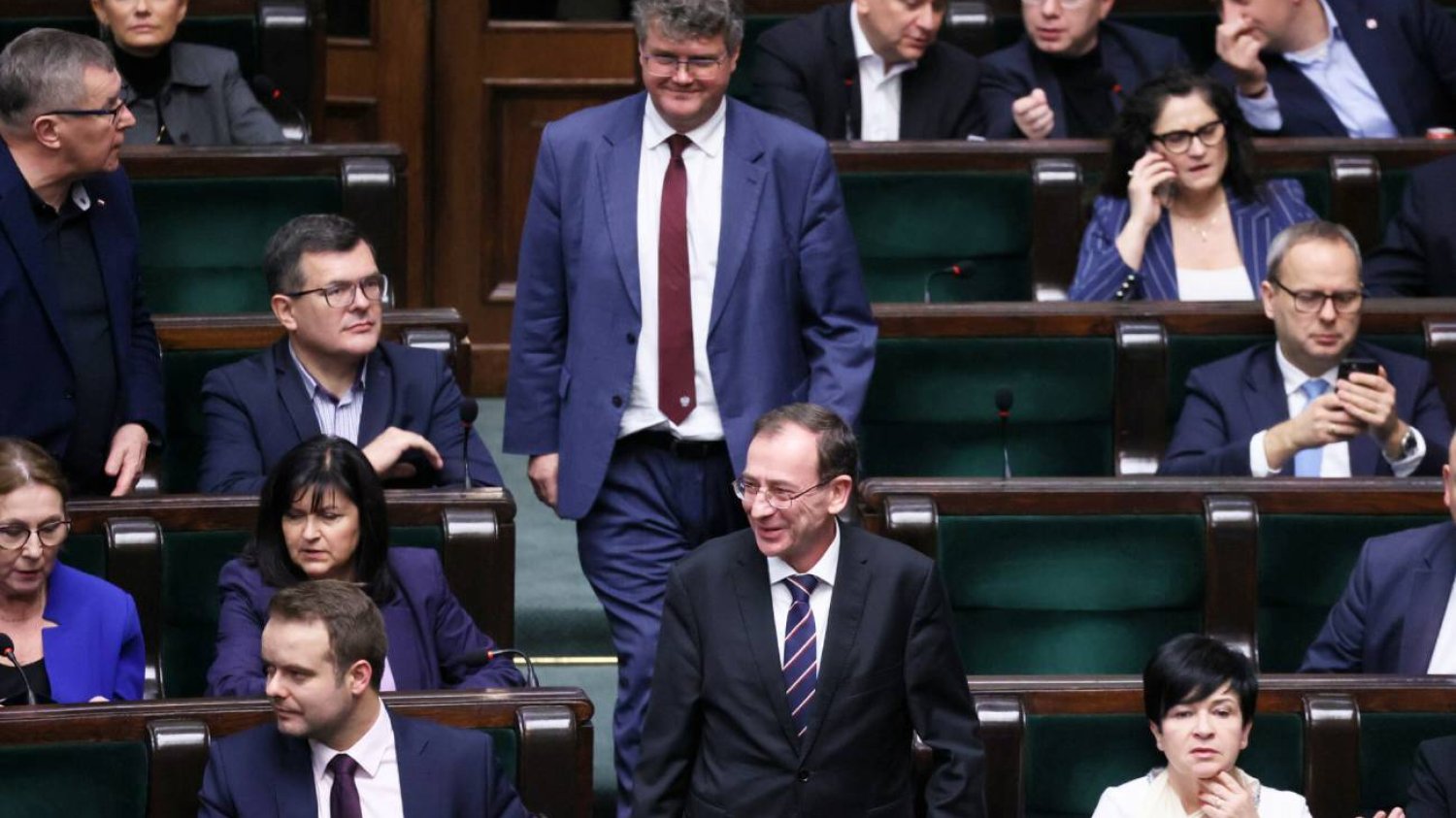 Maciej Wąsik i Mariusz Kamiński w Sejmie.