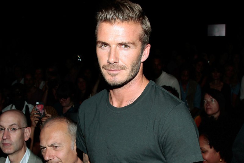David Beckham na pokazie Y-3 w Nowym Jorku