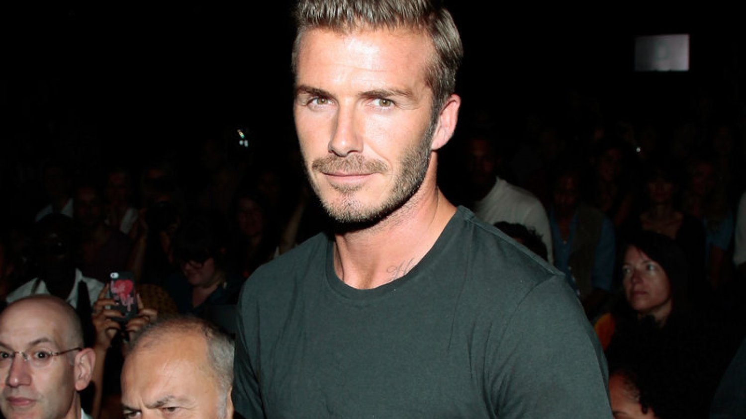 David Beckham na pokazie Y-3 w Nowym Jorku