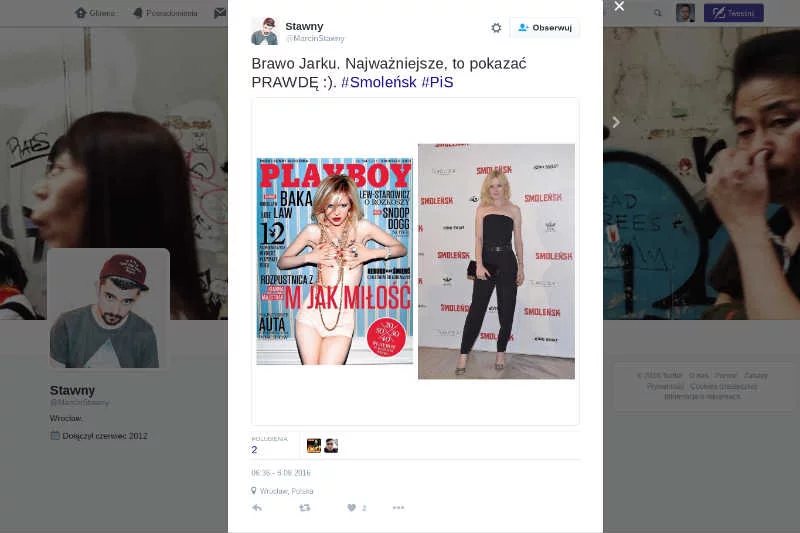 Jedną z aktorek, które wzbudziły kontrowersje na premierze "Smoleńska" była Joanna Majstrak.