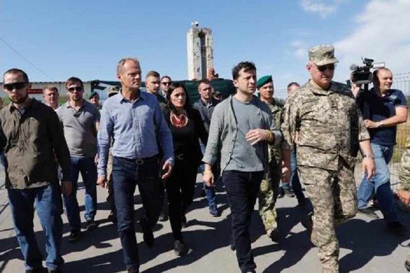 Donald Tusk z wizytą na Ukrainie.