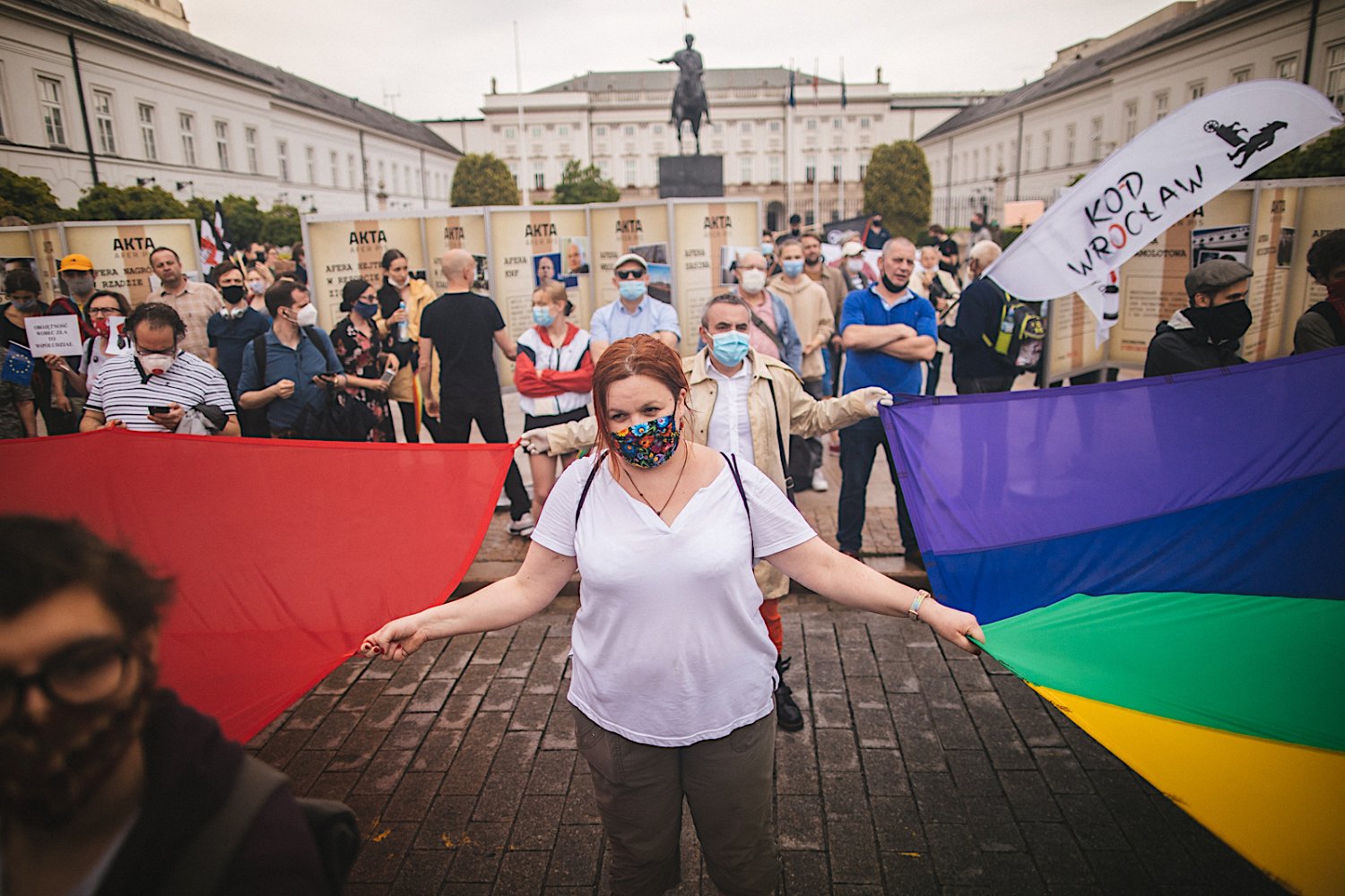 Antyrządowa manifestacja rozpoczęła się na Placu Konstytucji w Warszawie