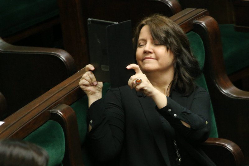 Joanna Lichocka w Sejmie.