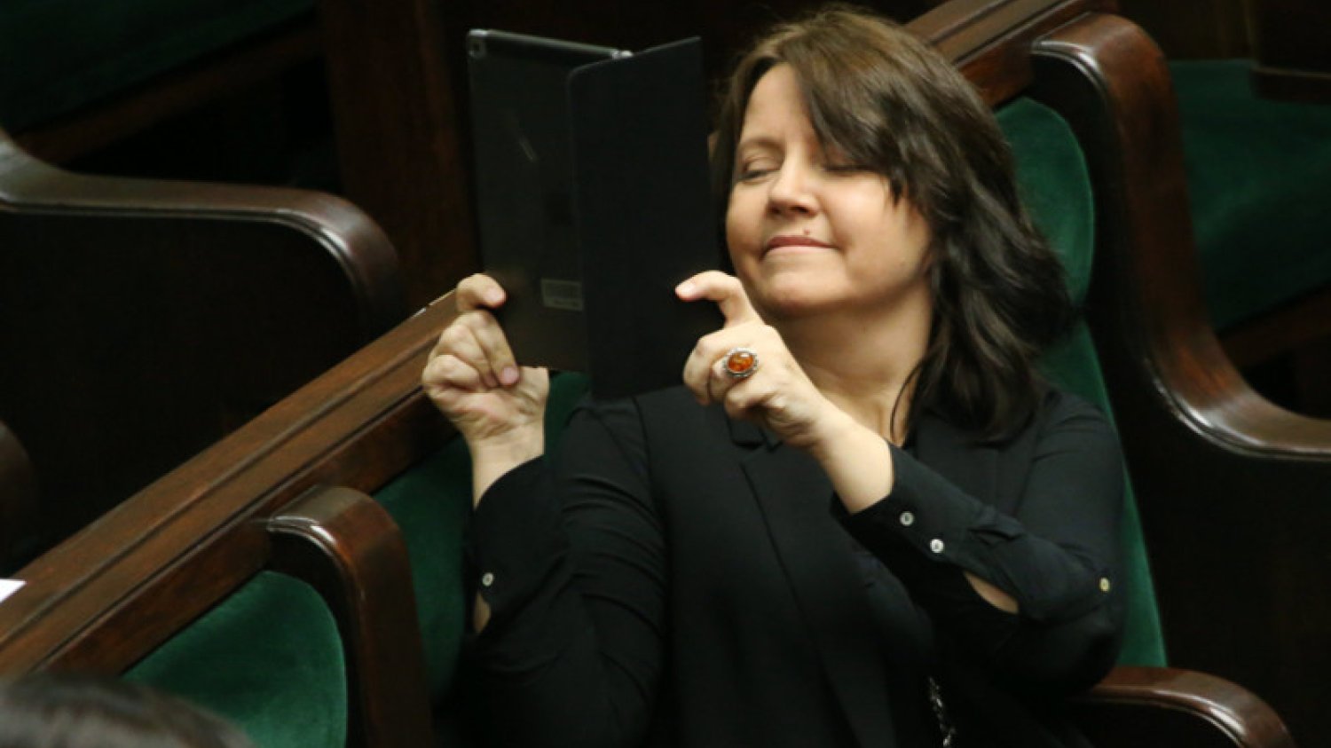 Joanna Lichocka w Sejmie.