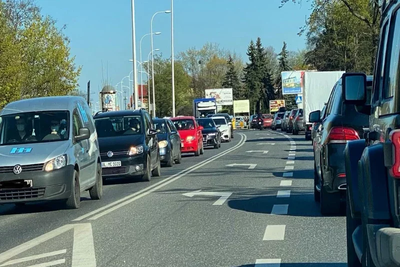 Korki na ulicy Zwycięskiej