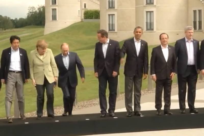 Czy światowi przywódcy mają możliwość "bojkotowania" Putina? (zdjęcie ze szczytu grupy G8 w Irlandii Północnej)