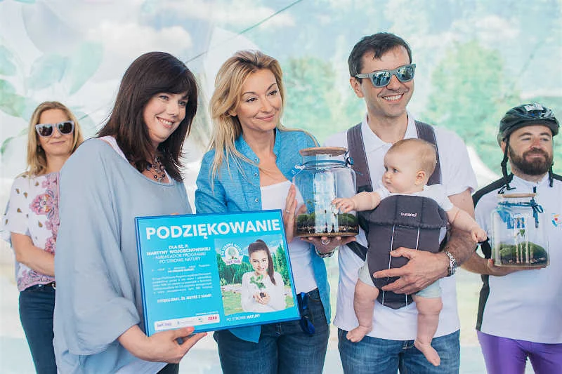 11 czerwca w Warszawie odbył się wielki finał 9. edycji programu ''Po stronie natury''. Na zdjęciu na pierwszym planie od lewej: Inga Songin z Żywiec Zdrój, Martyna Wojciechowska i Fabrizio Gavelli z Żywiec Zdrój