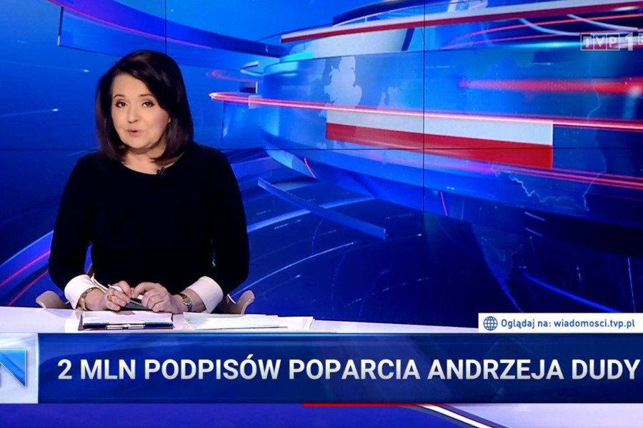 W "Wiadomościach" chwalono prezydenta Andrzeja Dudę