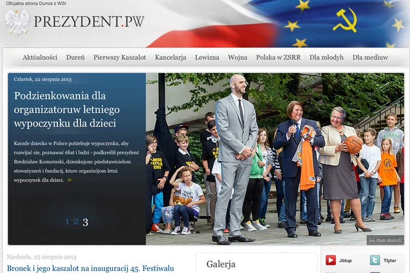 Prezydent.pw - sparodiowana strona internetowa prezydenta Bronisława Komorowskiego