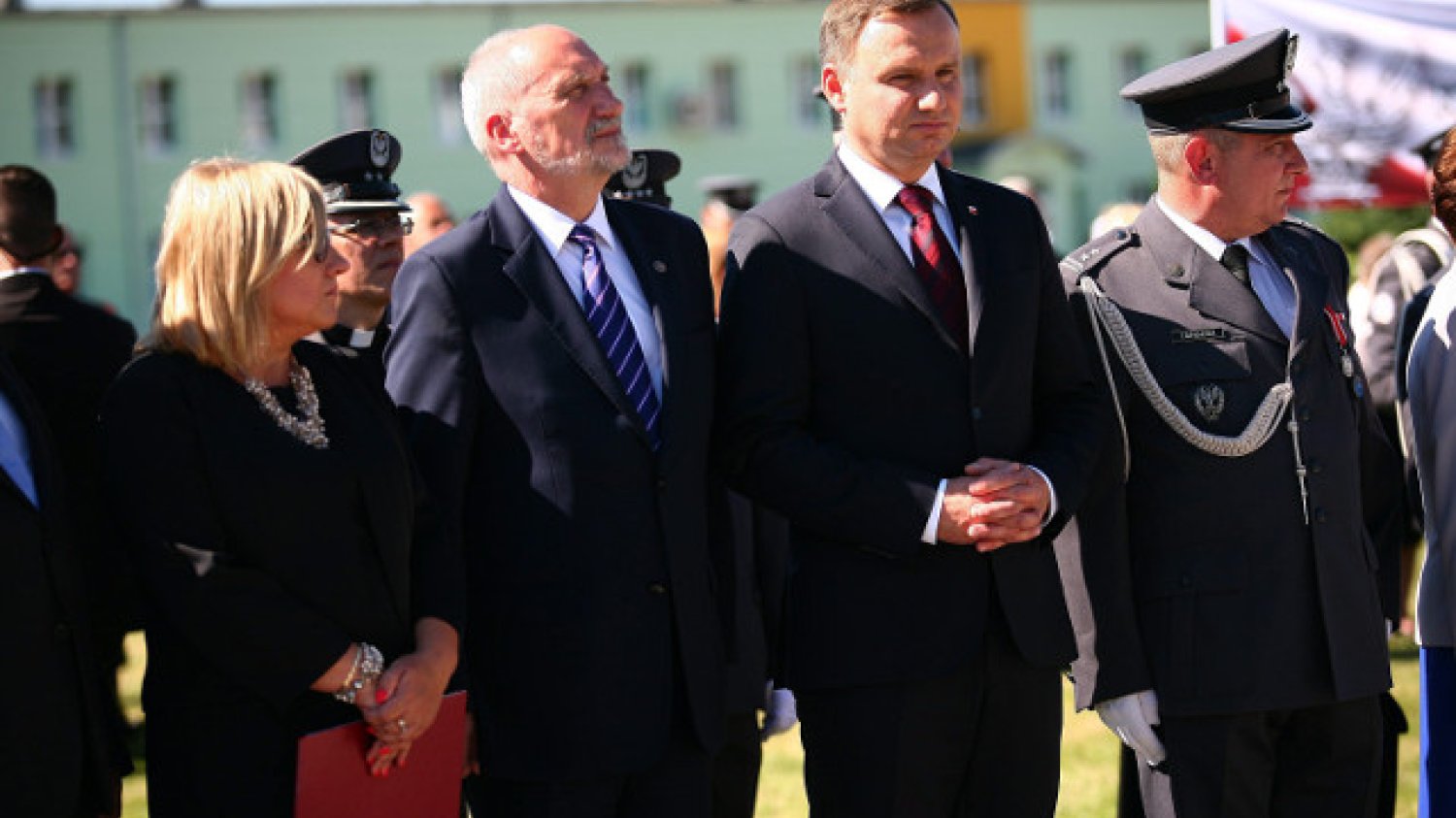 Andrzej Duda na uroczystości w Krzesinach.