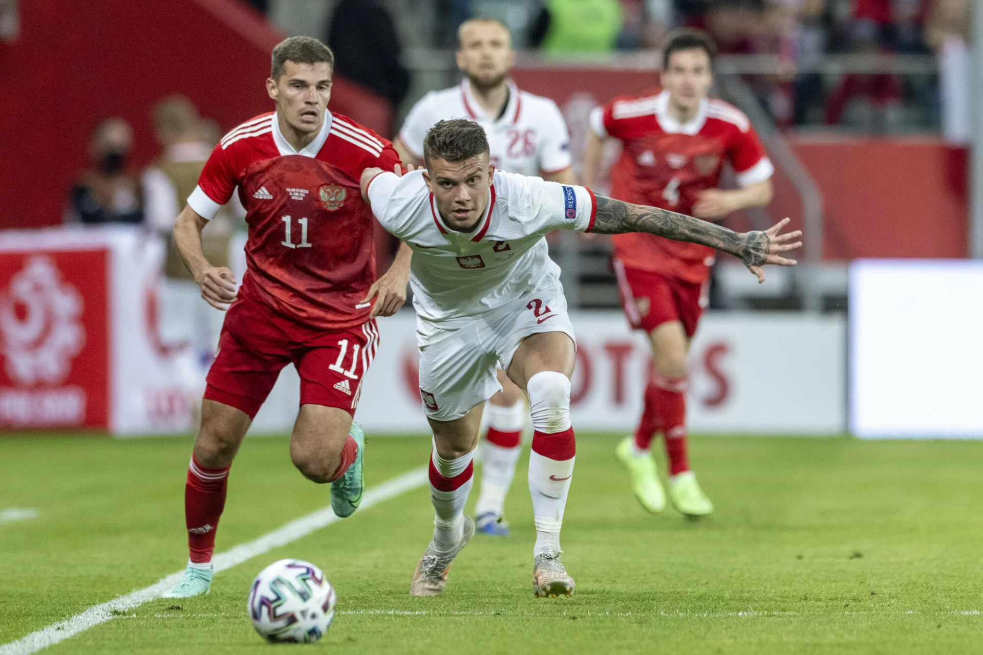 Polacy z Rosjanami mierzyli się ostatnio w czerwcu i zremisowali z nimi przed Euro 2020