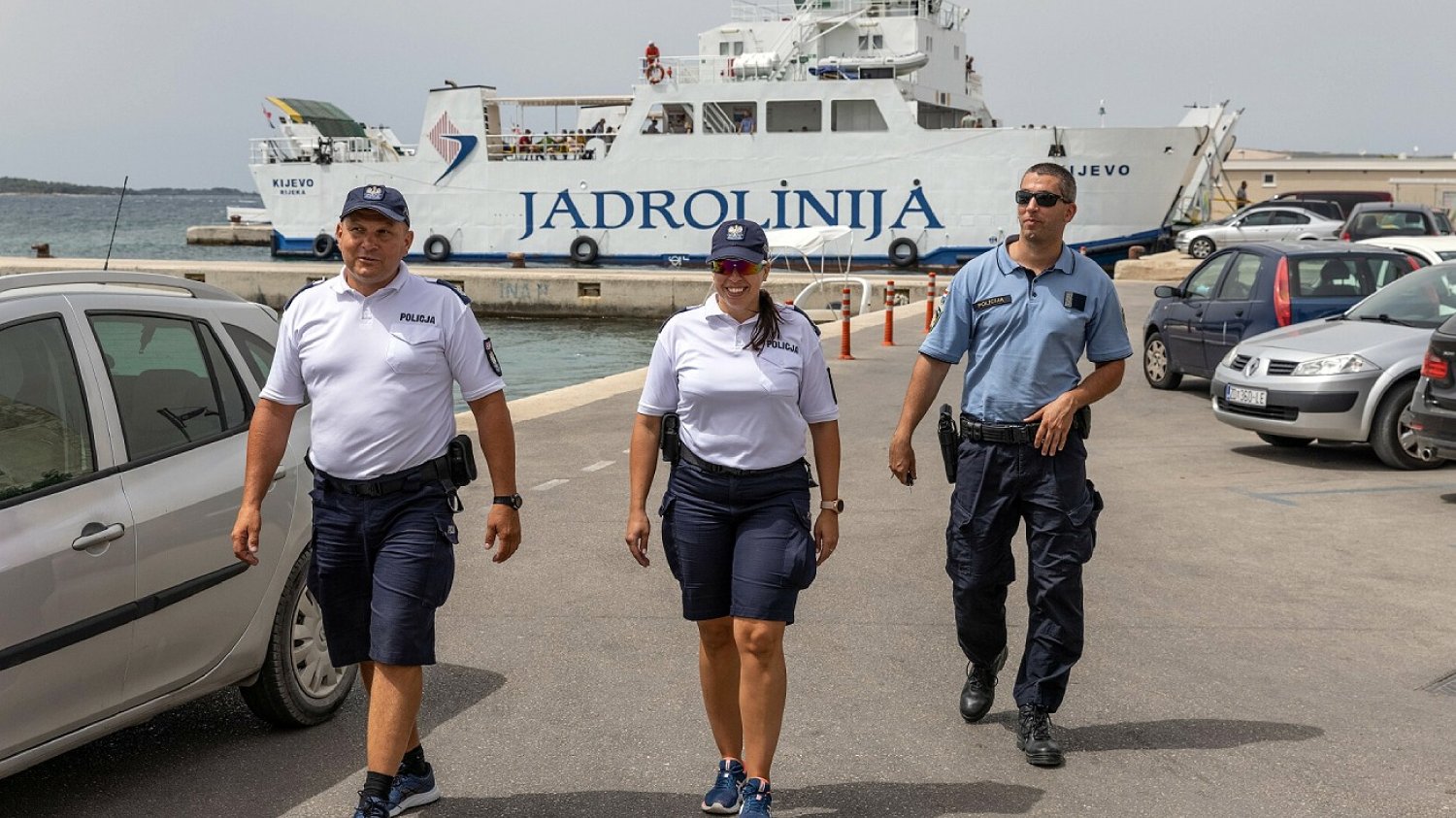 Polska policja w Chorwacji.