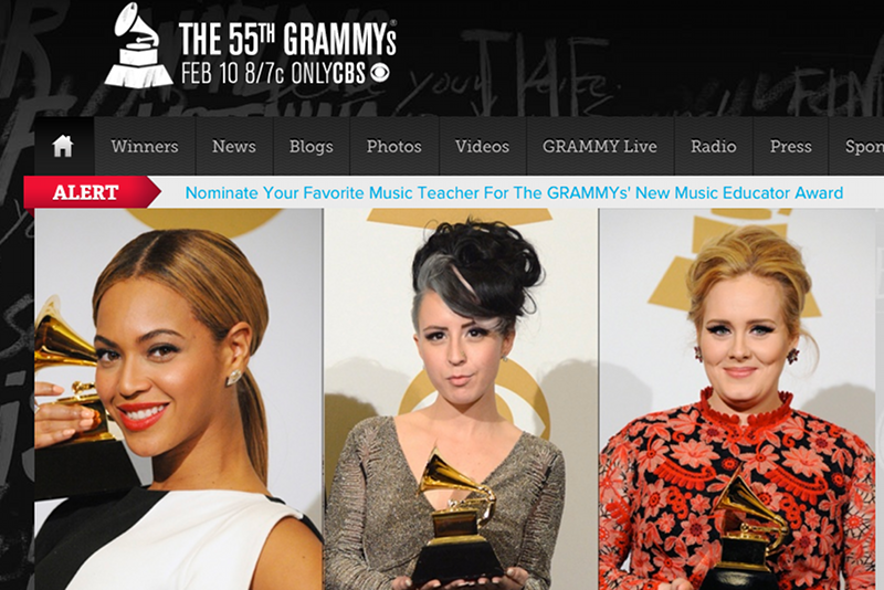 Po raz 55. rozdano muzyczne nagrody Grammy.