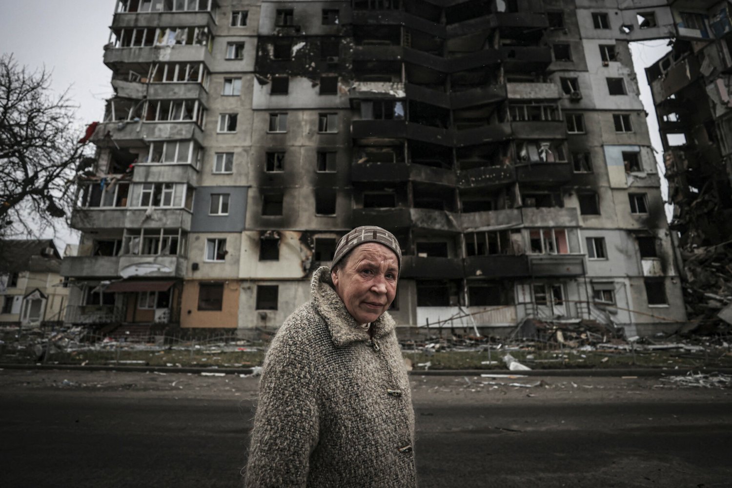 Borodzianka jest bardzo zniszczona po wyjściu Rosjan.