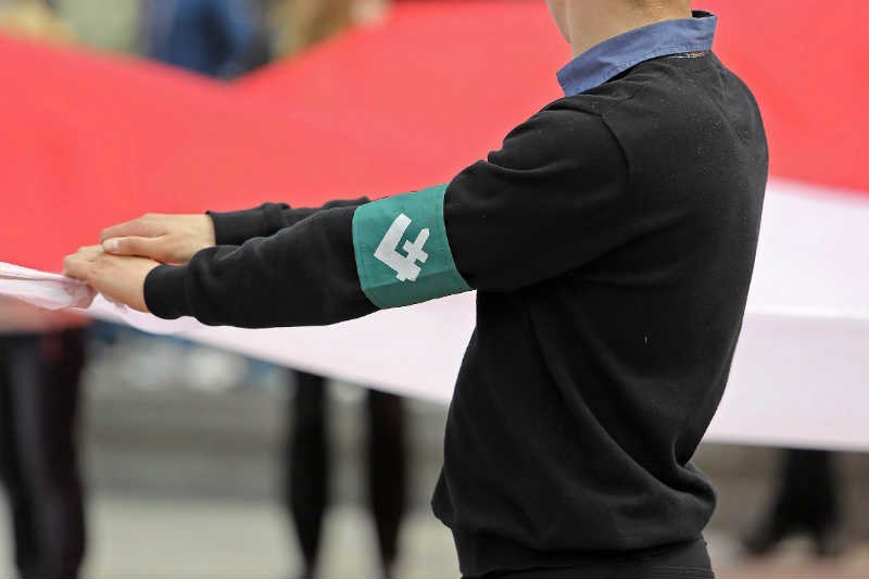 ONR z Białegostoku  protestował przeciw koncertowi Gangu Albanii.