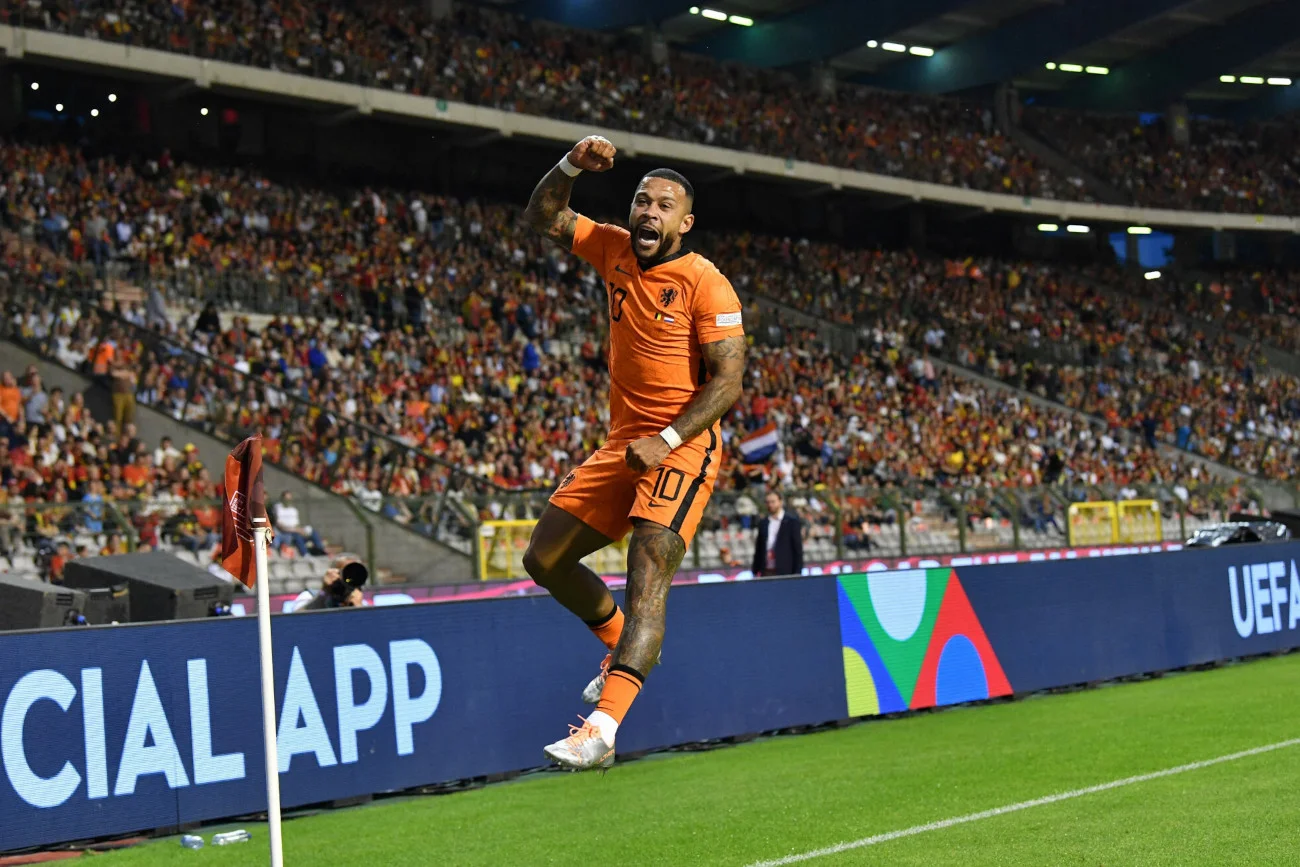 Memphis Depay był jednym z kluczowych piłkarzy Holandii podczas efektownego zwycięstwa nad Belgią.