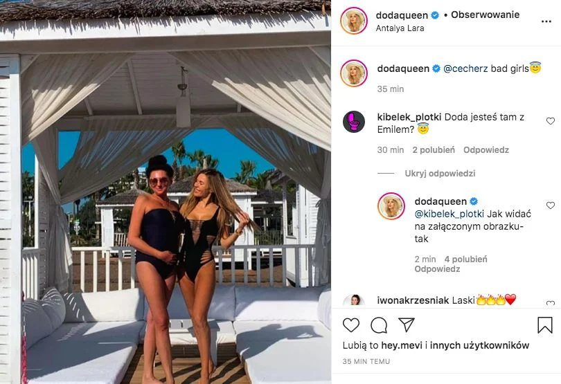 Doda odpowiada na pytania o rozstanie z mężem