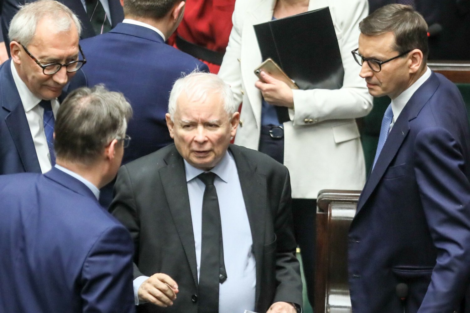 Prezes PiS i premier w Sejmie