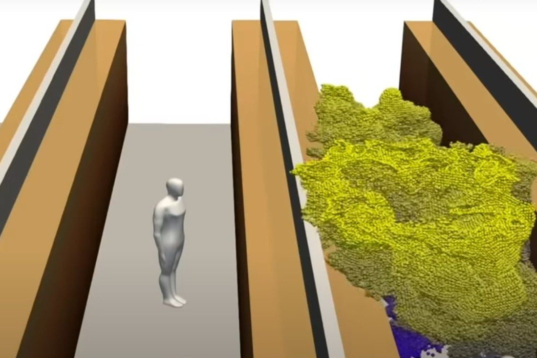 Koronawirus w supermarkecie może pozostać w powietrzu jeszcze przez 6 minut po tym, jak zakażony nim kaszlnie i odejdzie.