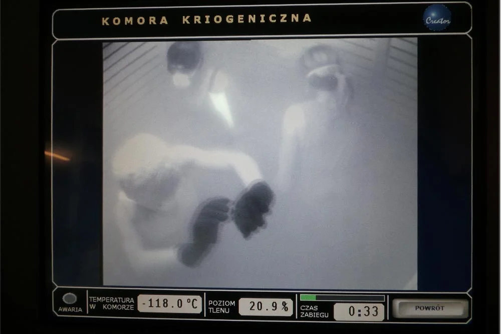 Maja Włoszczowska podczas krioterapii