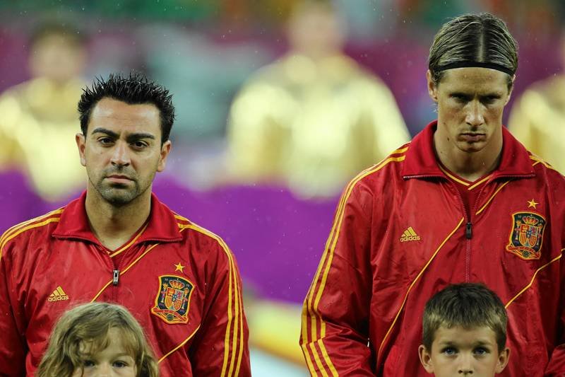 Xavi i Fernando Torres - dwaj piłkarze, którzy mają bardzo duży wpływ na grę reprezentacji Hiszpanii