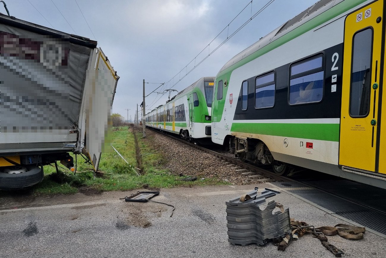Kolizja w Ołtarzewie.