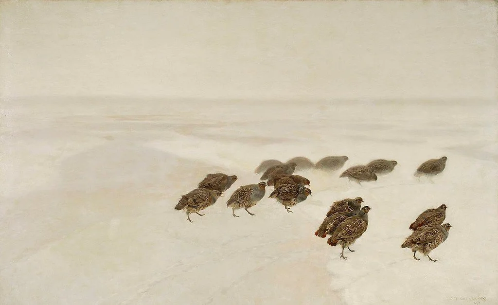 Józef Chełmoński, Kuropatwy, 1891, Muzeum Narodowe w Warszawie