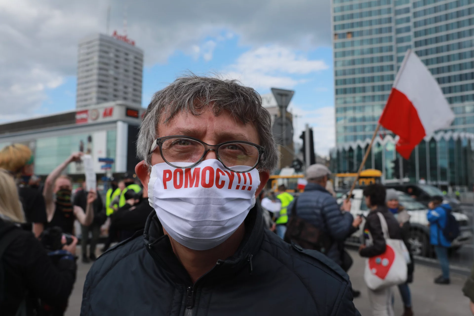 Jeden z polskich przedsiębiorców podczas niedawnych strajków.