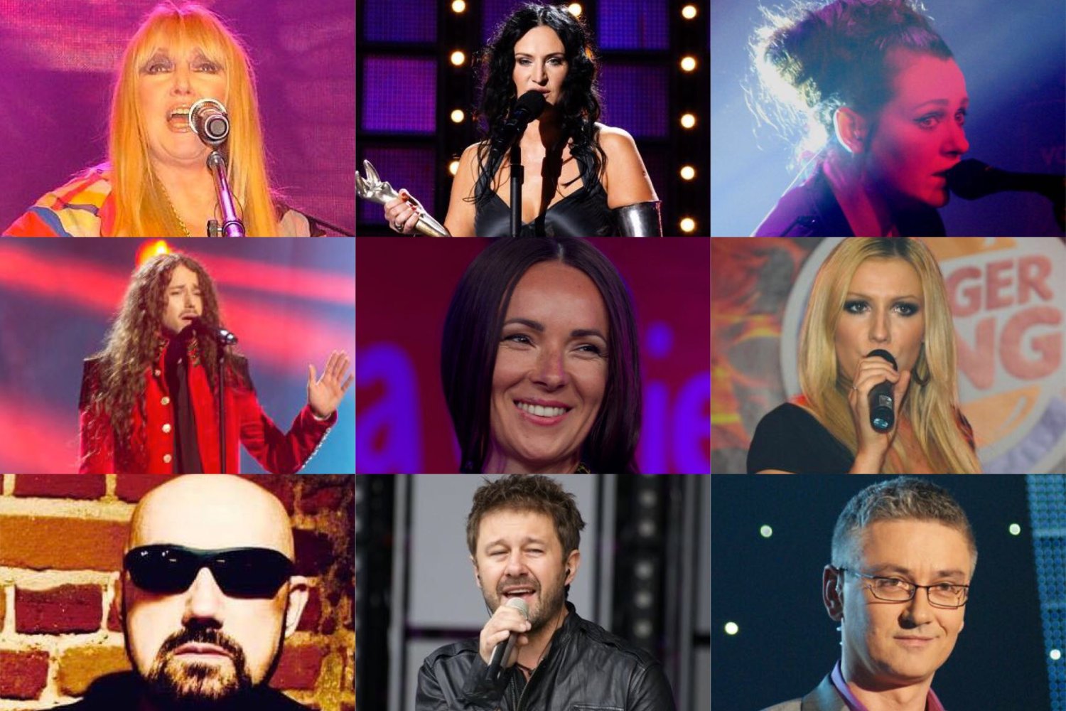 Maryla Rodowicz fot. Paweł Zienowicz / Kayah fot. Łukasz Skrzypceki / Katarzyna Nosowska fot. Pepart / Michał Szpak fot. Albin Olsson / Kasia Kowalska fot. Ralf Lotys / Katarzyna Cerekwicka fot. Bartek Kucharczyk / Grzegorz Skawiński fot. Qczi / Andrzej P